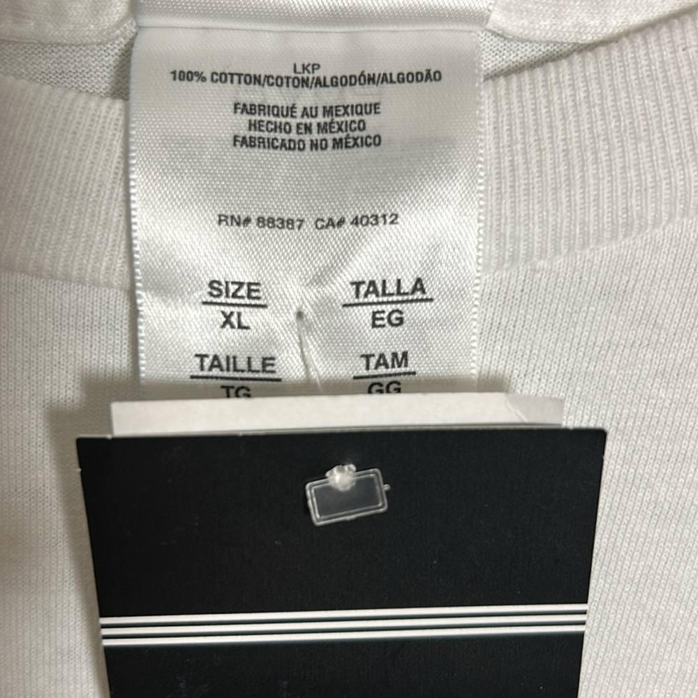 NWT Adidas Three Stripes Y2K Textured 3D Logo Long Sleeve White Shirt Sz XL - Picture 8 of 8